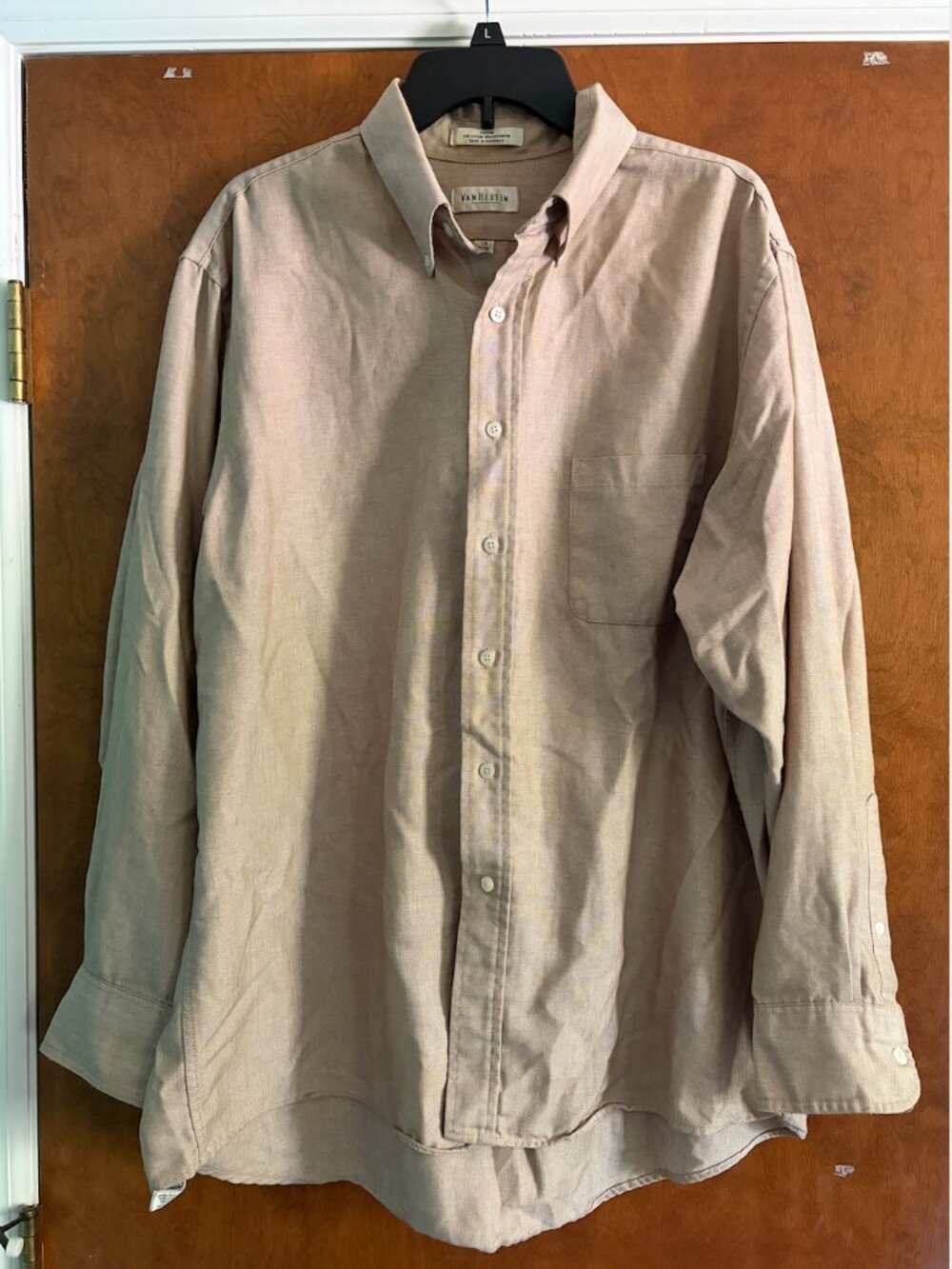 Van Heusen Tan Button Up